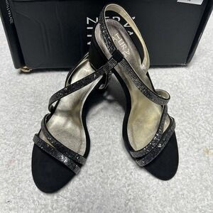 Naturalizer Strappy Pump Sandals Vanessa 2 Black Women's Size 7.5 New In Box